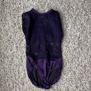 Purple Lace Kids One Piece leotard